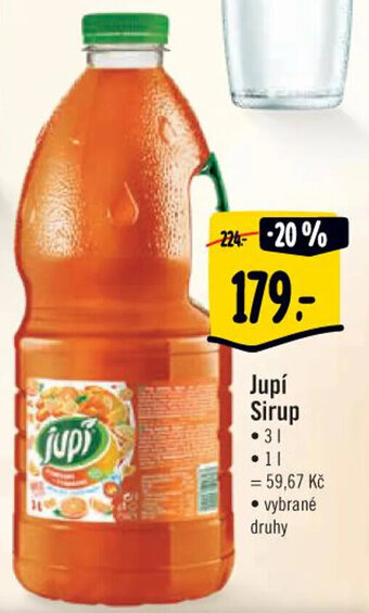 Albert Jupí Sirup 3l nabídka