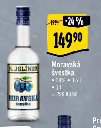 Albert Moravská švestka 38% 0,5l nabídka
