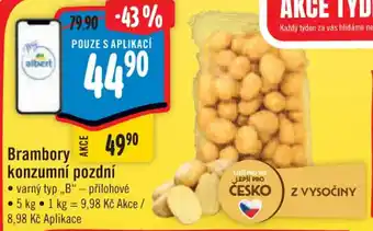 Albert Brambory konzumní pozdní 5kg nabídka