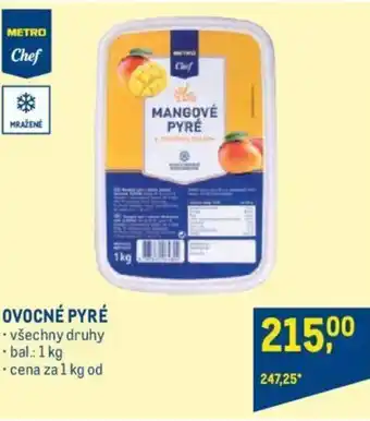 Makro Metro Ovocné pyré 1kg nabídka