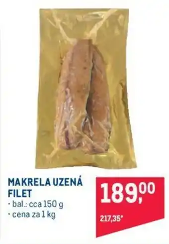 Makro Makrela uzená filet 1kg nabídka