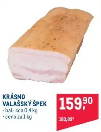 Makro Krásno valašský špek 1kg nabídka
