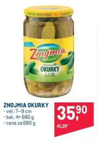 Makro Znojmia okurky 680g nabídka