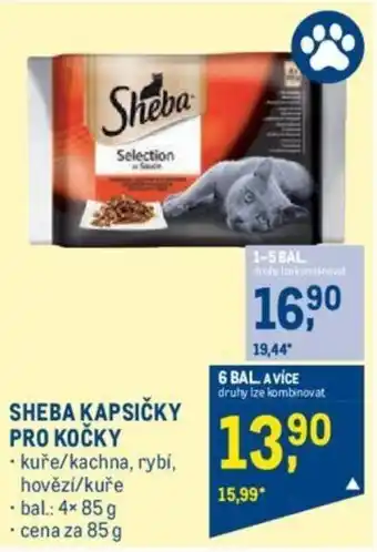 Makro Sheba kapsičky pro kočky 85g nabídka