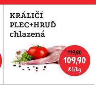 RABBIT řeznictví Rabbit králičí plec+hruď 1kg nabídka