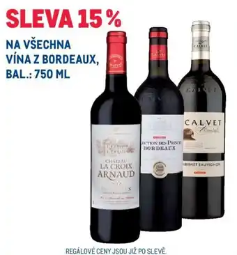 Makro Na všechna vína z bordeaux 750ml nabídka