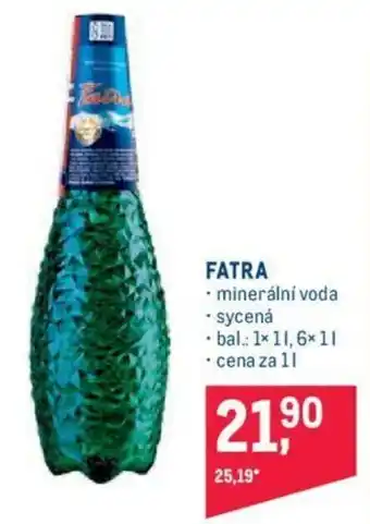 Makro Fatra Minerální voda 1l nabídka
