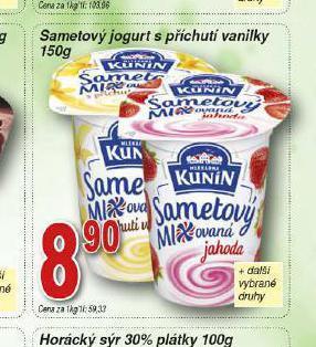 Hruška Sametový jogurt s příchutí vanilky nabídka