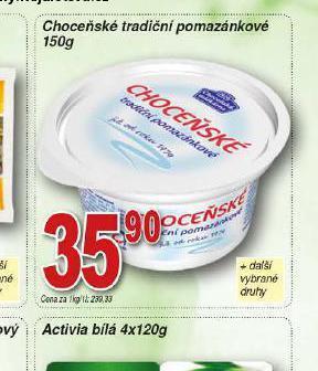 Hruška Choceňské tradiční pomazánkové nabídka