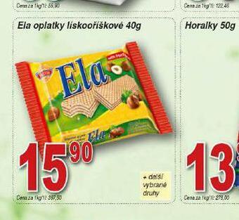 Hruška Ela oplatky lískooříškové nabídka