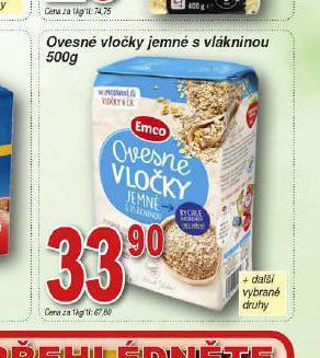 Hruška Ovesné vločky jemné s vlákninou nabídka