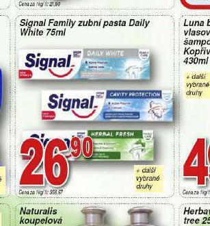 Hruška Signal family zubní pasta nabídka