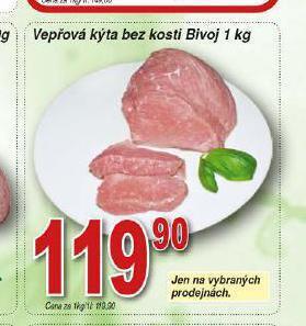 Hruška Vepřová kýta bez kosti nabídka