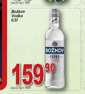 Hruška Božkov vodka nabídka
