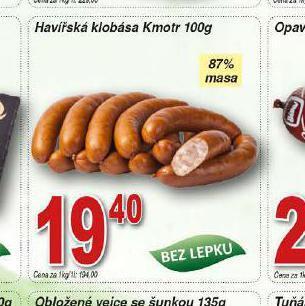 Hruška Havířská klobása nabídka