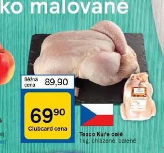 Tesco Kuře celé nabídka