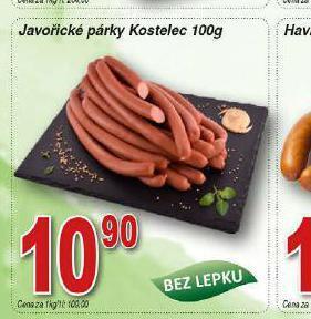 Hruška Javořické párky nabídka