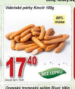 Hruška Vídeňské párky nabídka