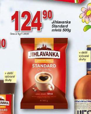Hruška Jihlavanka standard mletá káva nabídka