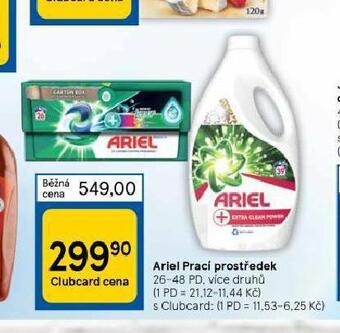 Tesco Ariel prací prostředek nabídka