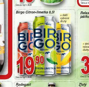 Hruška Birgo citron-limetka nabídka