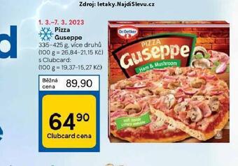 Tesco Pizza guseppe nabídka