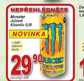 Hruška Monster juiced khaotic nabídka
