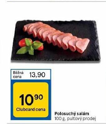 Tesco Polosuchý salám nabídka