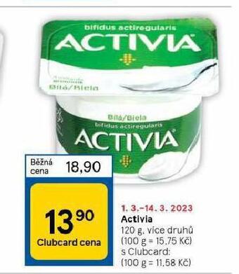 Tesco Activia nabídka