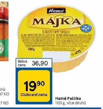 Tesco Hamé paštika nabídka