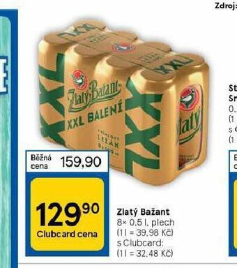 Tesco Pivo zlatý bažant nabídka