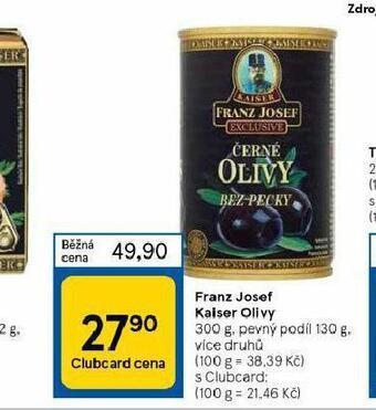 Tesco Franz josef kaiser olivy nabídka