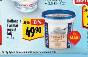 Albert Hollandia farmář jogurt nabídka