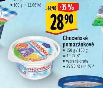Albert Choceňské pomazánkové neochucené nabídka