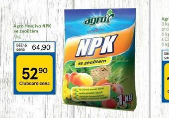 Tesco Agro hnojivo npk se zeolitem nabídka