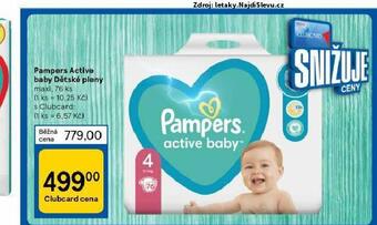 Tesco Pampers pleny nabídka