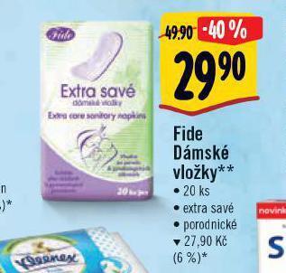 Albert Fide dámské vložky nabídka