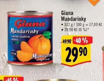 Albert Giana mandarinky nabídka
