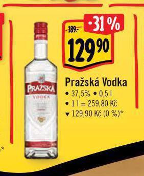 Albert Pražská vodka nabídka
