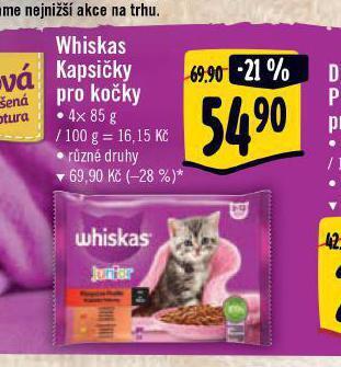 Albert Whiskas kapsičky pro kočky nabídka