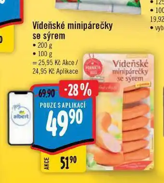 Albert Vídeňské minipárečky nabídka