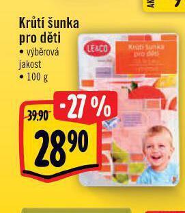 Albert Krůtí šunka pro děti nabídka