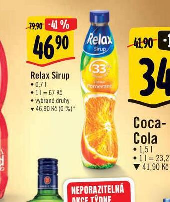 Albert Relax sirup nabídka