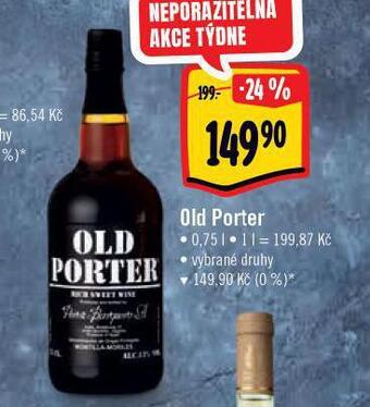 Albert Old porter nabídka