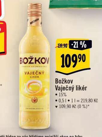 Albert Božkov vaječný likér nabídka
