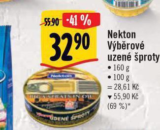 Albert Nekton výběrové uzené šproty nabídka
