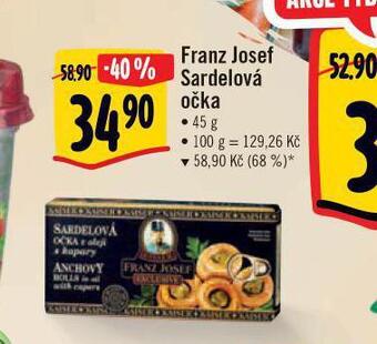 Albert Franz josef sardelová očka nabídka