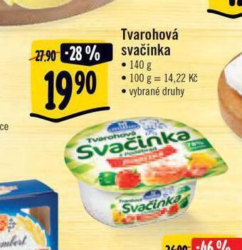 Albert Tvarohová svačinka nabídka