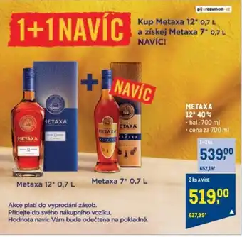 Makro Metaxa 12* 40% 700ml nabídka