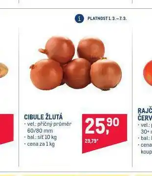 Makro Cibule žltá nabídka